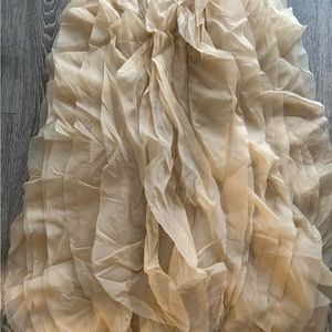 Akira Gold Ruffled Dress
